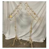 2 MATCHING METAL CANDLE OBRAS 