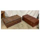 2 EARLY CARGO TRUNKS 