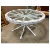 WAGON WHEEL TABLE 