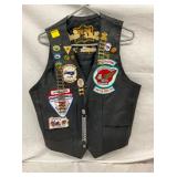 GENUINE LEATHER VINTAGE BIKER VEST 