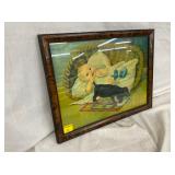W/BABY & DOG MEASURES 17 1/2 X 13 1/2 