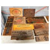 COLLECTION WOODEN ADVERTISING