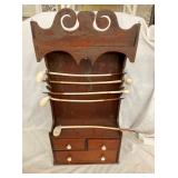 UNUSUAL VINTAGE HUMIDOR CABINET W/ PIPES