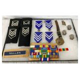 LOT MILITARY BADGES AND PINS