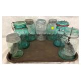 VARIETY FRUIT JARS BALL,MASON,SECO
