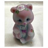 ARTIST SIGNED FENTON BEAR 3 1/2"