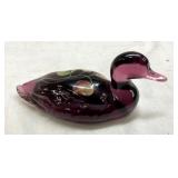 ARTIST SIGNED FENTON DUCK 2"