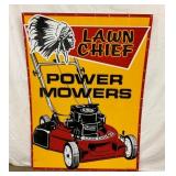 LAWN CHIEF POWER MOWERS DEALER SIGN