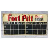 1949 DST FORT PITT SCORE BOARD SIGN