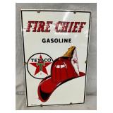 1962 SSP FIRE CHIEF TEXACO PUMP PLATE