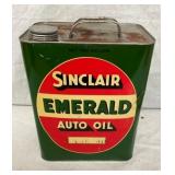 2G. SINCLAIR EMERALD AUTO OIL CAN