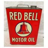 2G. RED BELL MOTOR OIL CAN