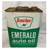 2G. SINCLAIR EMERALD AUTO OIL CAN