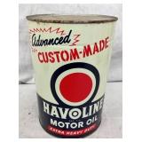 5QT. HAVOLINE MOTOR OIL CAN