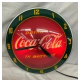 15" COKE DOUBLE BUBBLE CLOCK