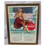 1941 FRAMED COKE CALENDAR