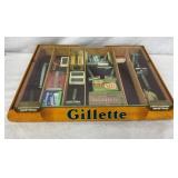 GILLETTE COUNTER SHOWCASE W/ PRODUCT
