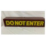 DO NOT ENTER CAN SIGN