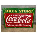 DSP COCA COLA DRUG STORE SWINGER SIGN