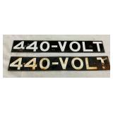 SSP 440-VOLT SIGNS 16X2 1/2