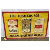 EMB. SST CIG. TOBACCO SIGN 41 1/2X27