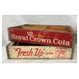 ROYAL CROWN AND 7UP CRATES