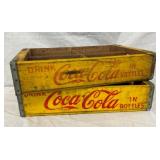 EARLY WOODEN COCA COLA CRATES
