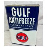 1G. GULF ANTIFREEZE TIN 