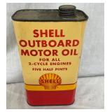 1QT SHELL OUTBOARD CAN W/ CLAM SHELL