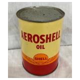 1QT. AIROSHELL OIL CAN W/ CLAM SHELL
