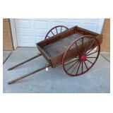 EARLY PEDDLERS PUSH CART WAGON