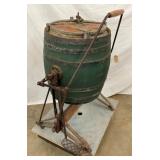 BEATTY BARREL BUTTER CHURN W/ CRADDLE