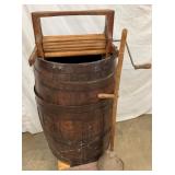 PRIM. WOODEN BARREL WASHER
