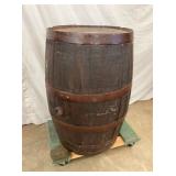 EARLY WOODEN BARREL