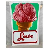 SST LOWE ICE CREAM SIGN