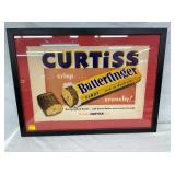 FRAMED CURTISS BUTTERFINGER PAPER ADV.