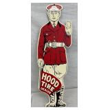 DIECUT HOOD TIRES SIGN 11X36