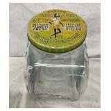 PLANTERS STORE JAR W/ ORIG. LID