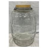 LARGE GLASS JAR 8X13 1/2