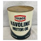 1G. TEXACO HAVOLINE MOTOR OIL CAN