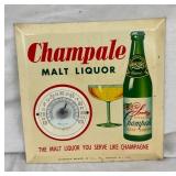 CHAMPALE MALT LIQUOR THERM. 12"