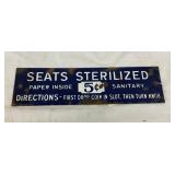 SSP SEATS STERLIZED SIGN