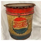 5G. PEPSI DOUBLE DOT CAN W/ ORIG. LID