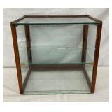 15X14 1/2" OAK COUNTER TOP DISPLAY CASE