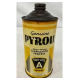 32OZ PYROIL TOP A 1932 CONE TOP CAN