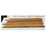 LOT OF ADVERTISING YARD STICKS