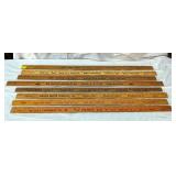 LOT OF ADVERTISING YARD STICKS