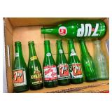 COLLECTION EARLY 7UP BOTTLES