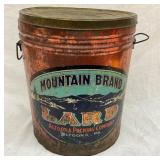 50PD MOUNTAIN BRAND LARD CAN