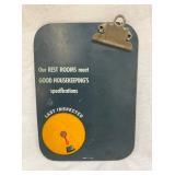 REST ROOM INSPECTION CLIP BOARD